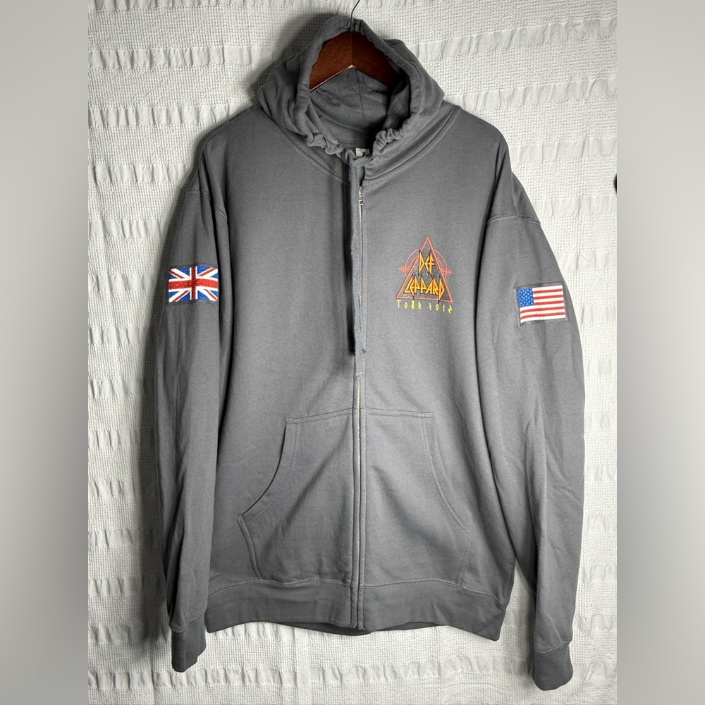 Def Leppard Heavy Metal Band Official 2018 US & UK Tour Hoodie